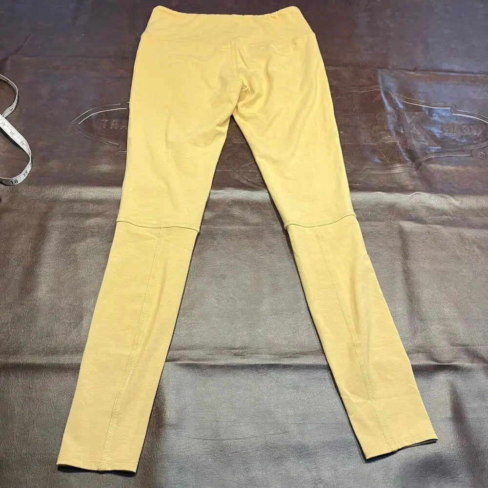 New‎ Chaser Mid-Rise Tan Leggings Womens Small Lounge Soft Neutral Minimalist